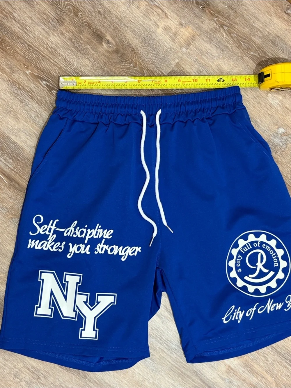 Romwe New York Shorts Size S Graphic Print Boxer Gym Athletic Streetwear NWT